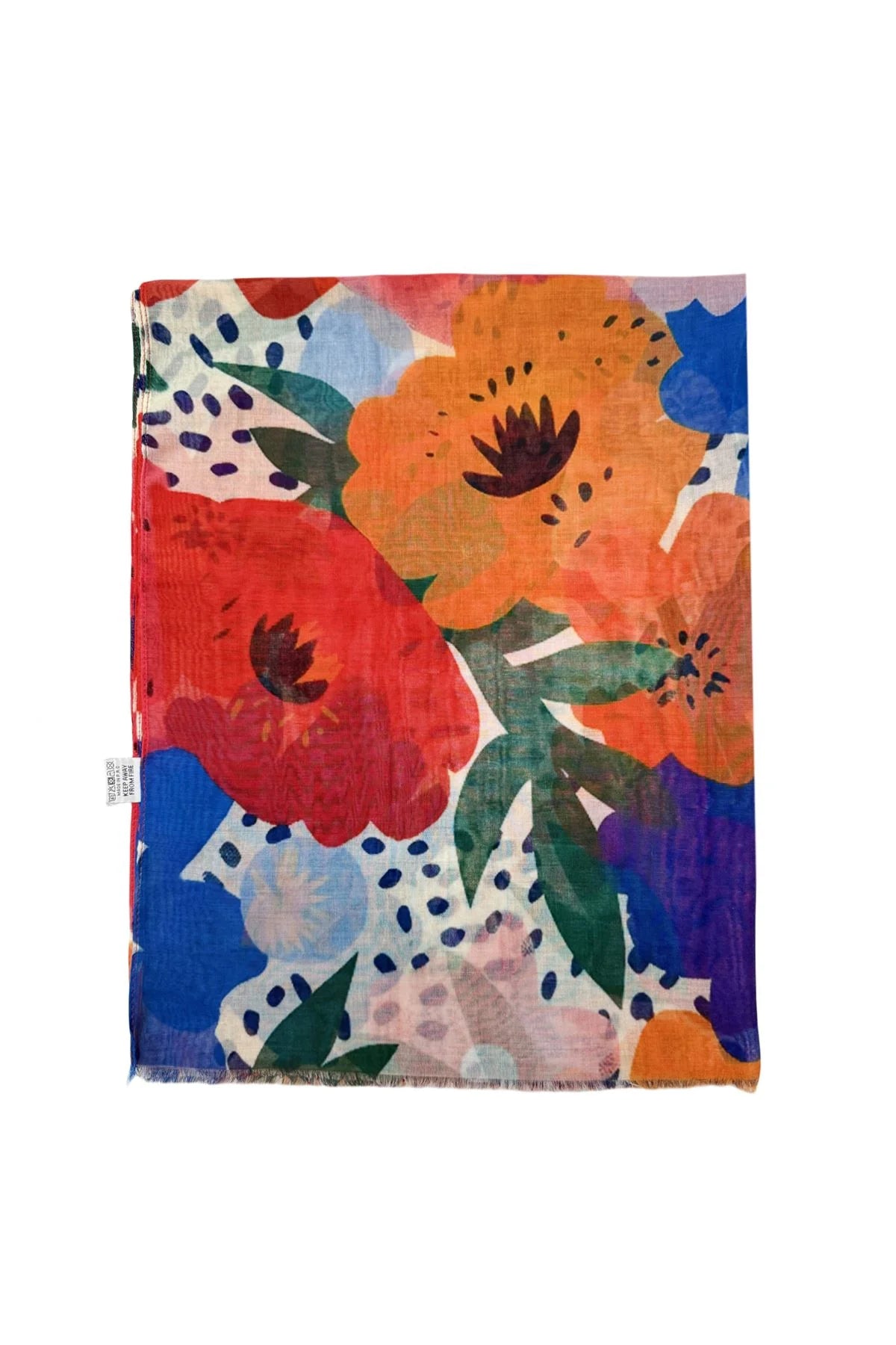 Bright Floral Lightweight Scarf
