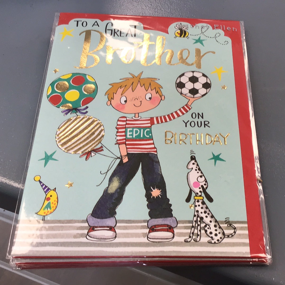 Brother birthday card - Rachel Ellen