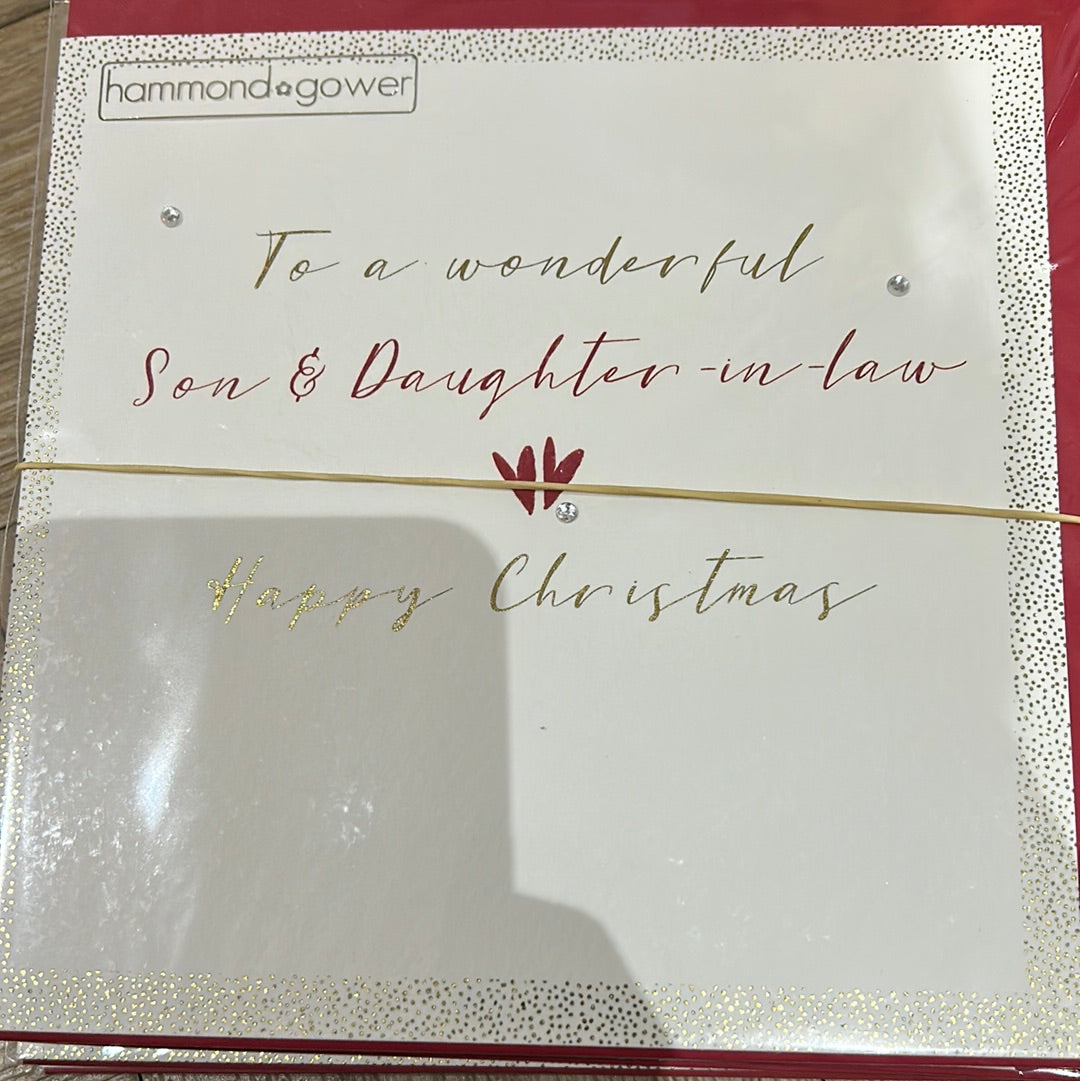 Son & DIL Christmas Card - HG