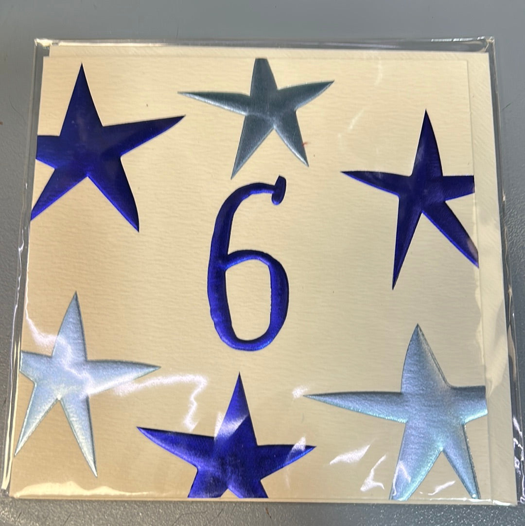 6th Birthday Card - WJB