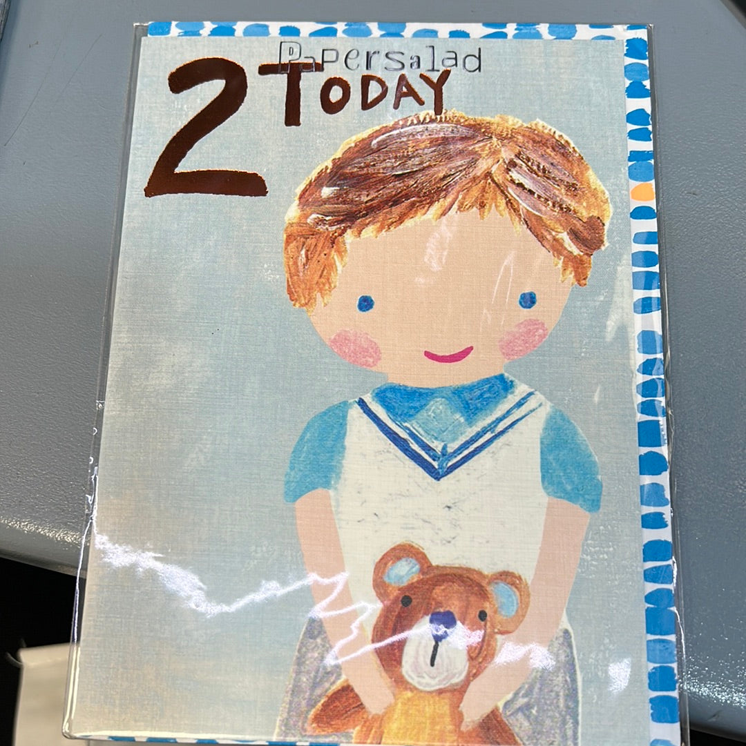 2nd Birthday Card - Papersalad