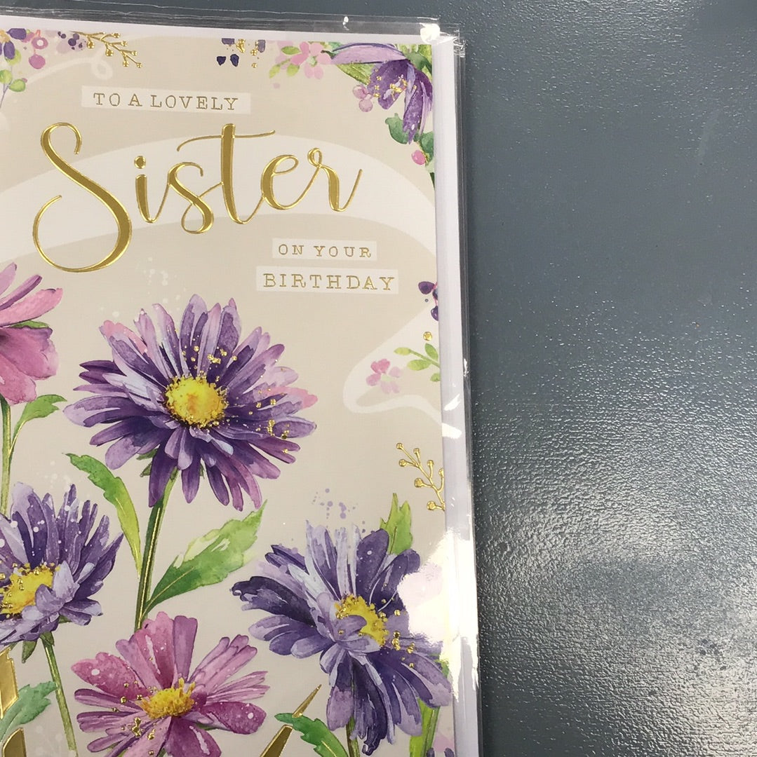 Sister birthday card - Jonny Javelin - blossom