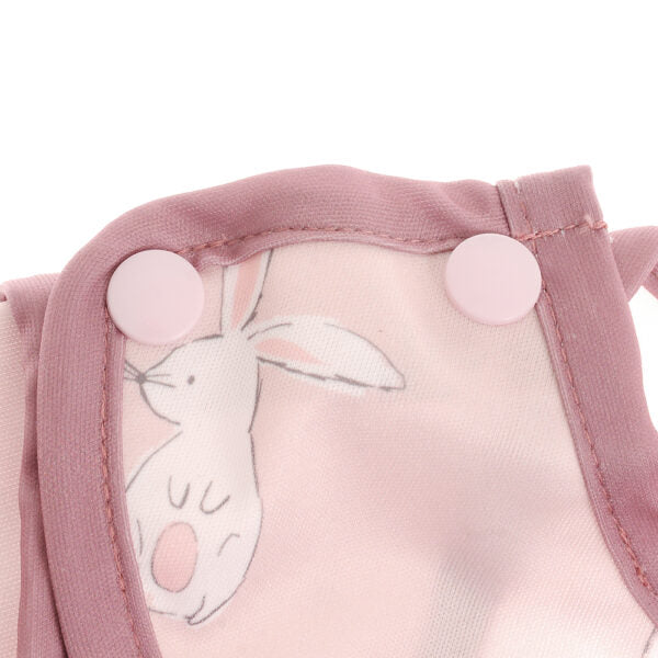 Bunnies Coverall Feeding Bib for Babies & Toddlers – Waterproof, Stain Resistant & Easy to Clean