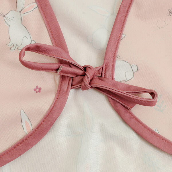 Bunnies Coverall Feeding Bib for Babies & Toddlers – Waterproof, Stain Resistant & Easy to Clean