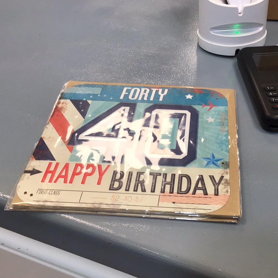 40 birthday card Rossana Rossi