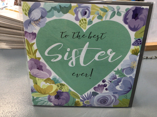 Sister Birthday Card - Pink Pig Cards