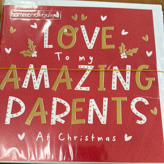 Mum & Dad Christmas Card - H&G