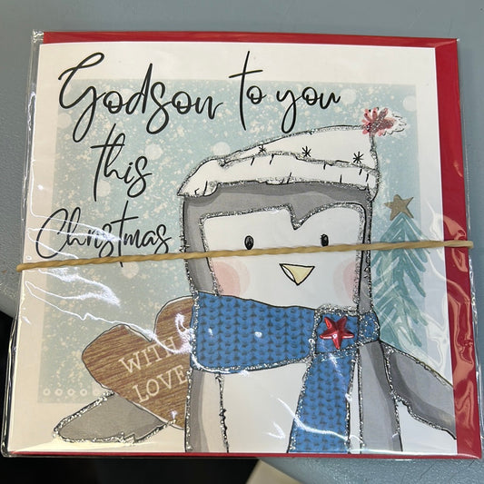 Godson Christmas Card - Tracey Russell