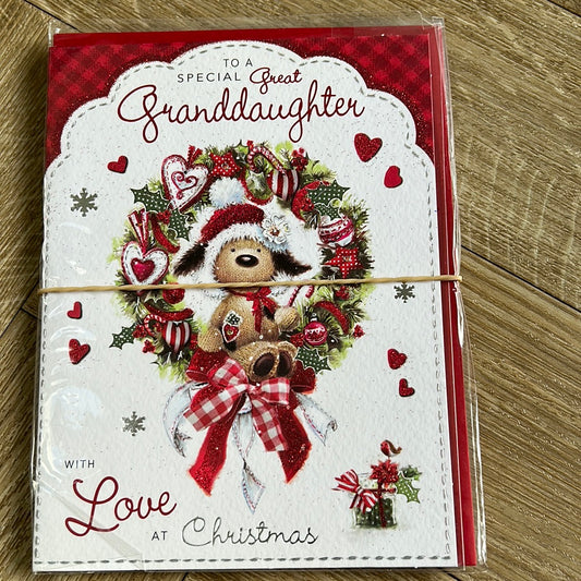 Great Granddaughter Christmas Card - Javelin