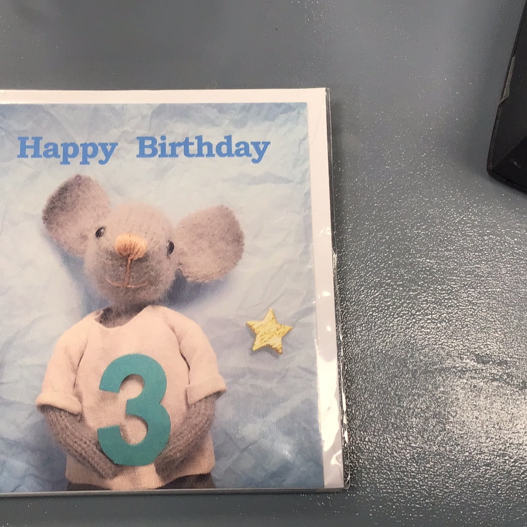 3rd Birthday Card - Pippi and me