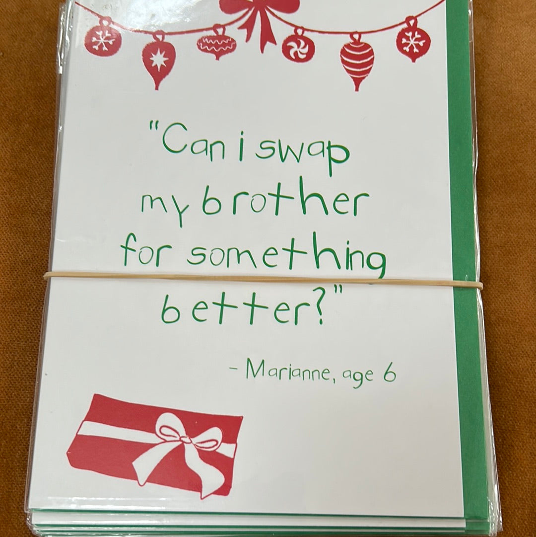 Brother Christmas Card - The London Studio