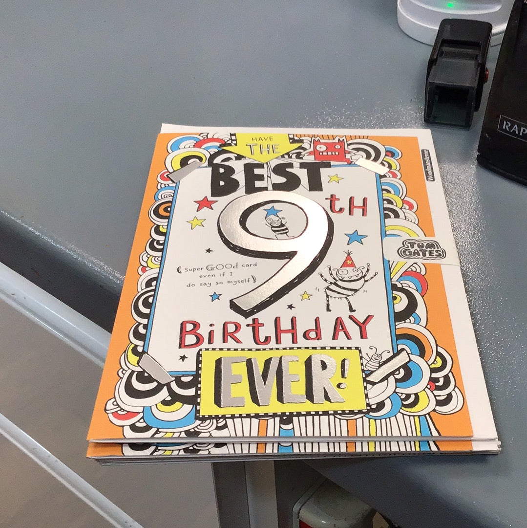 9th birthday card woodmansterne
