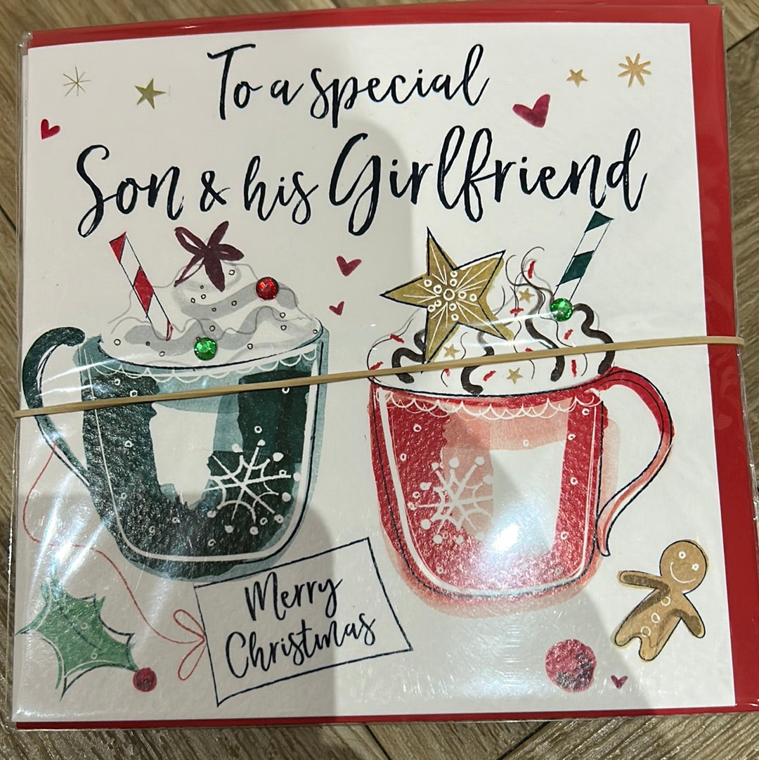 Son & Girlfriend Christmas Card - Katie Phythian