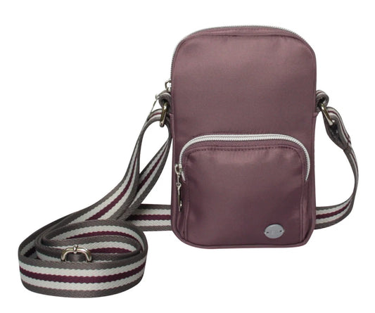 Earth Squared Voyage Mini Crossbody Pouch Bag - Berry