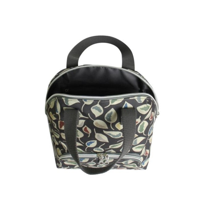 Earth Squared Oil Cloth Backpack - Grey Leaf