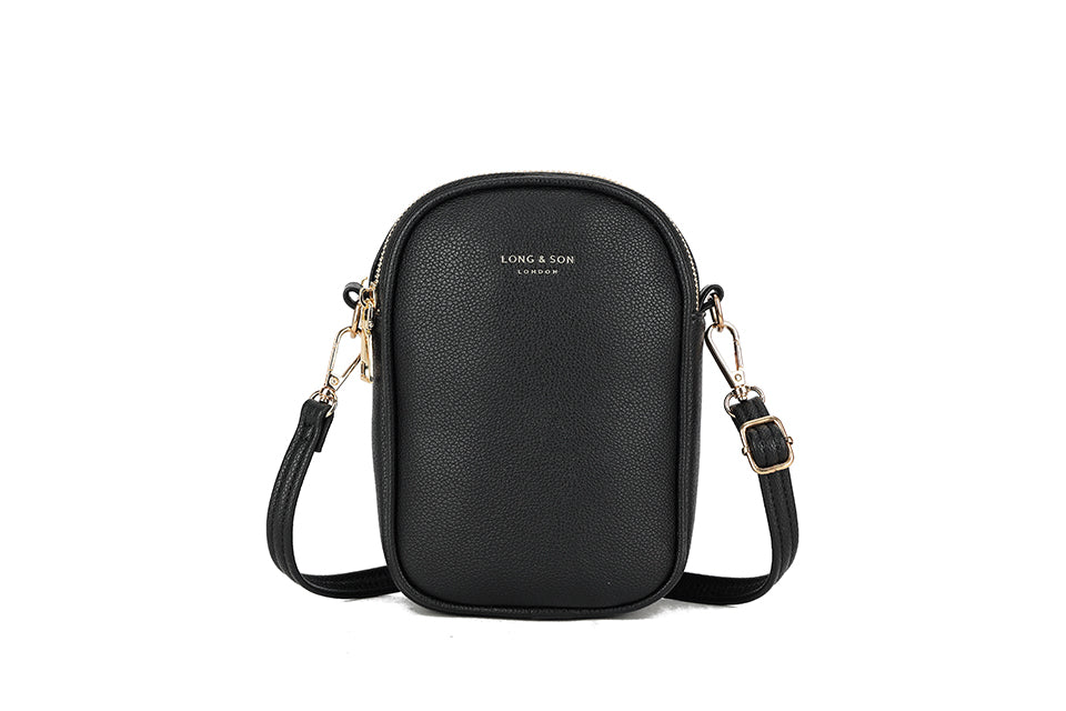 Small Black Crossbody Bag for Essentials