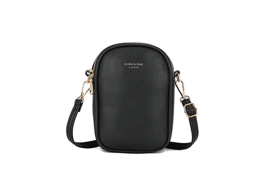 Small Black Crossbody Bag for Essentials