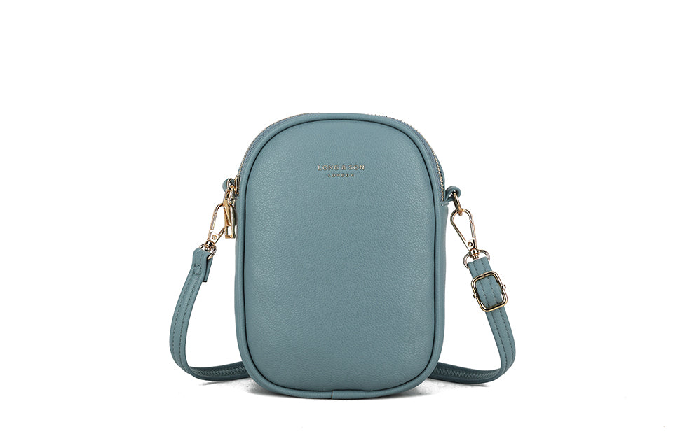 Small Crossbody Bag for Essentials - Denim Blue