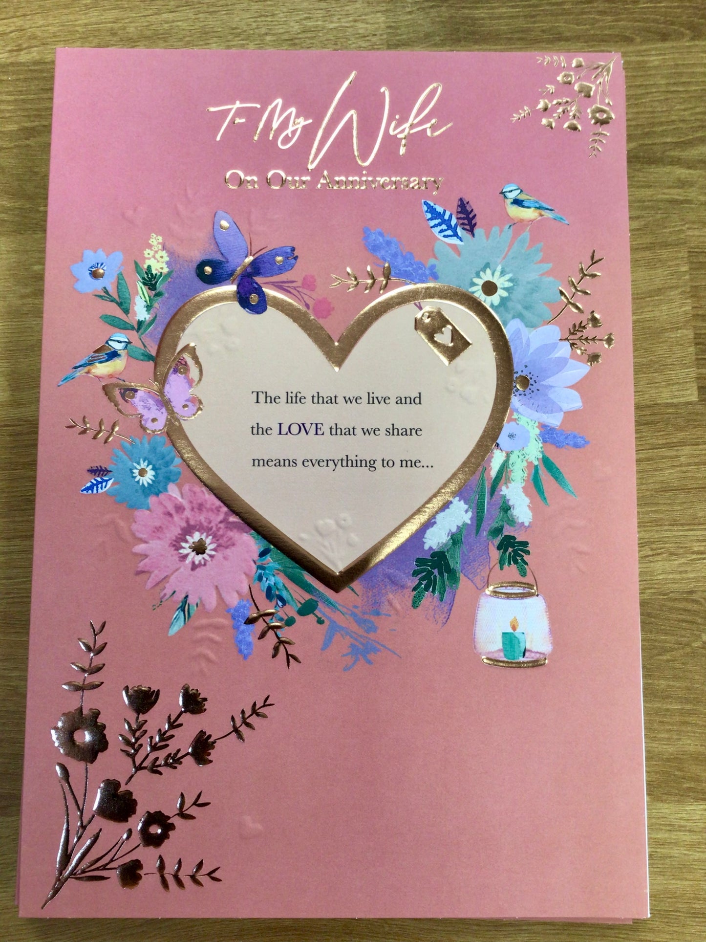 Wife Anniversary Card - Words 'n' Wishes