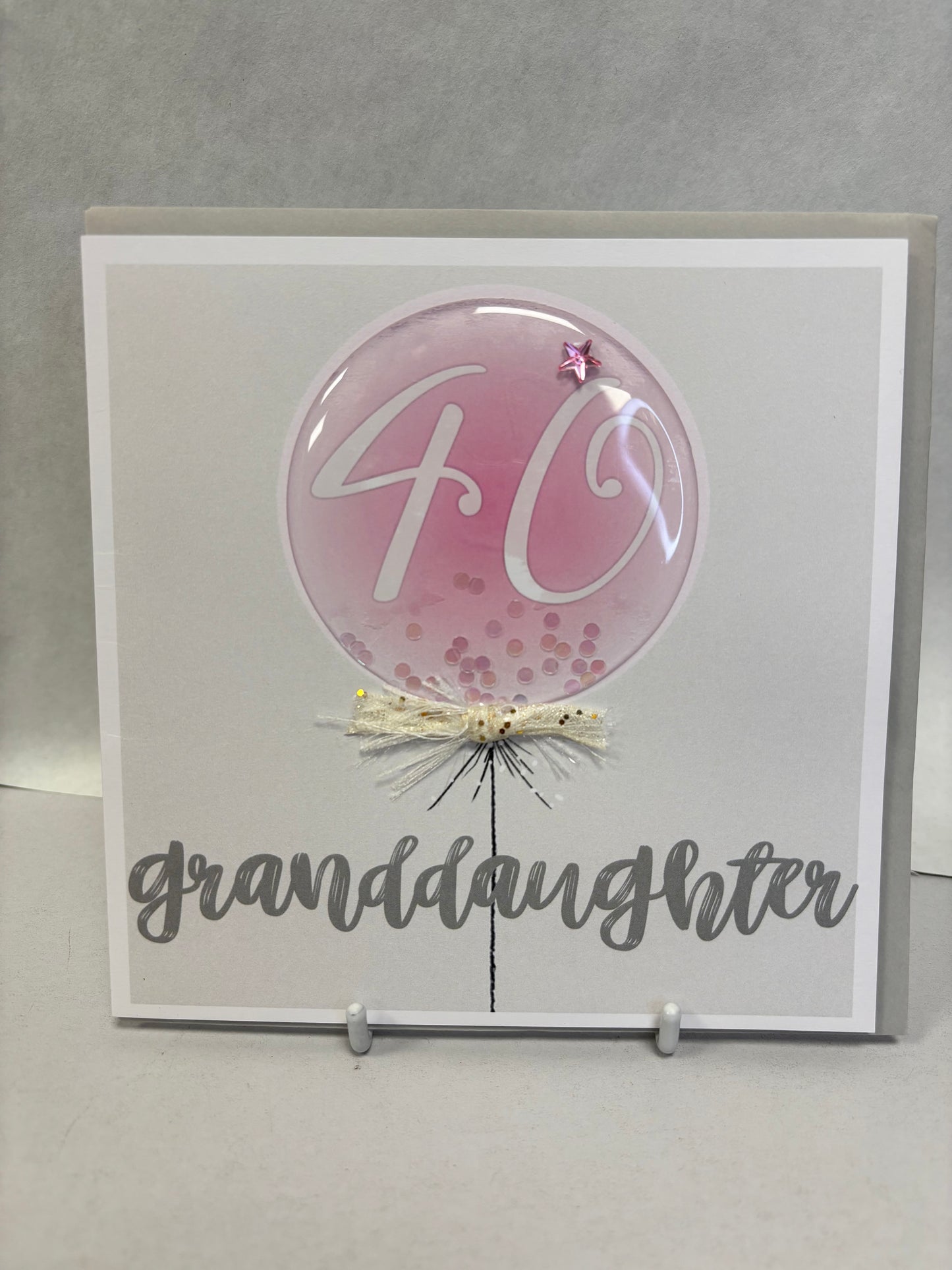Granddaughter 40th Birthday Card - Tracey Russel