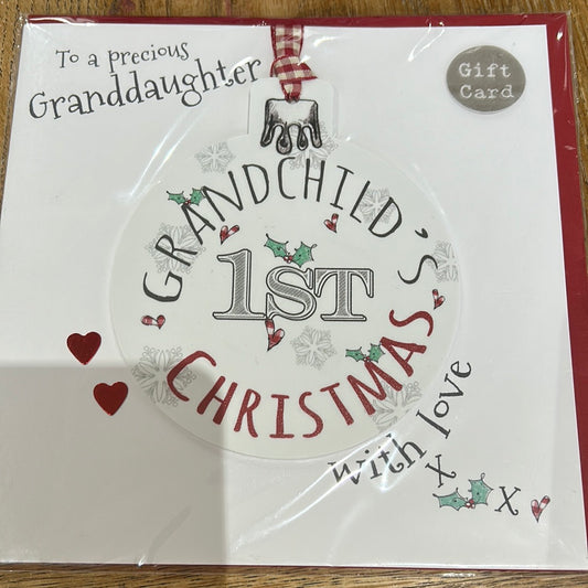 Granddaughter 1st Christmas Card - Tracey Russell