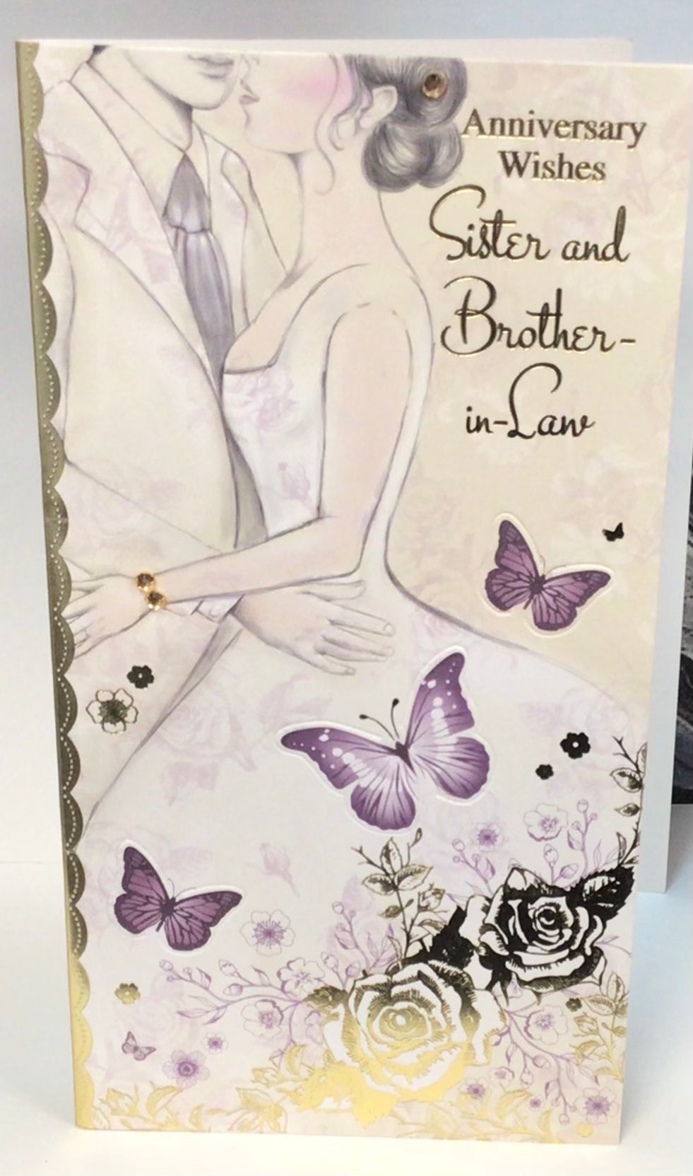 Sister &BIL anniversary card prelude