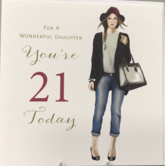 21st Daughter Birthday Card