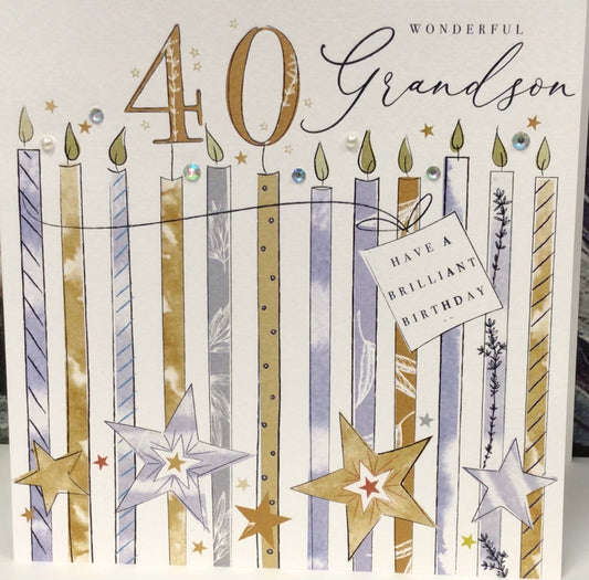 Grandson 40 card Katie Phythian
