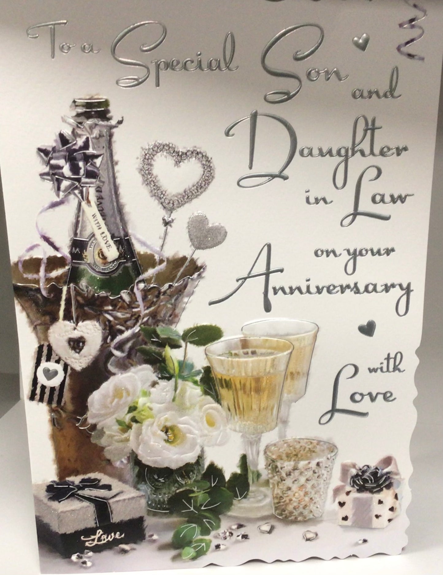 Son & Daughter In Law Wedding Anniversary CardJonny Javelin
