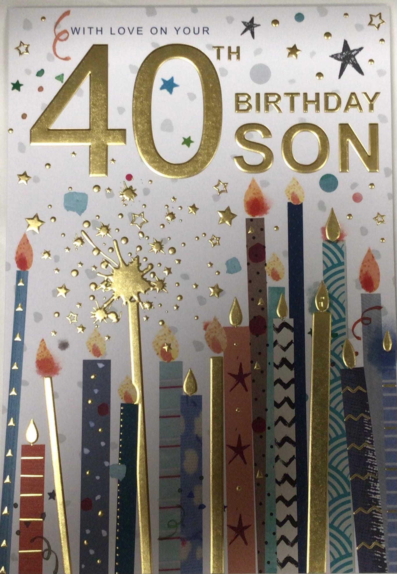 Son 40th Birthday Card - Words 'n' Wishes