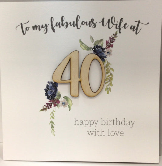 40 wife birthday Tracey Russel