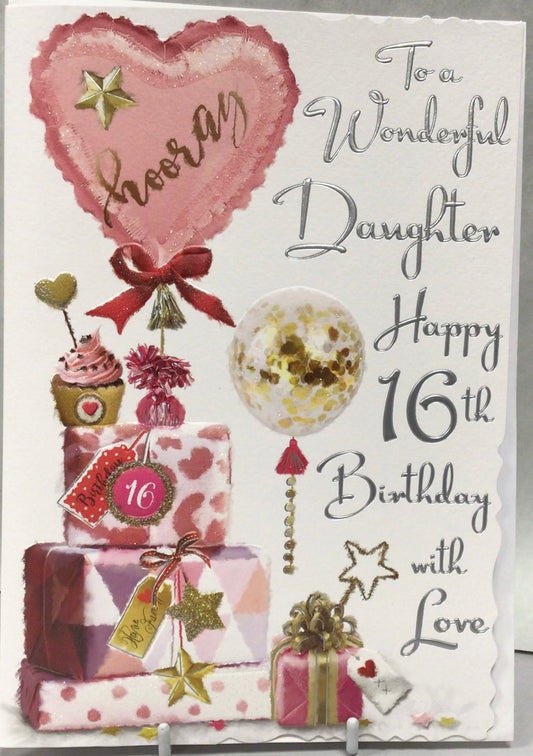 Daughter 16th Birthday Card - Javelin