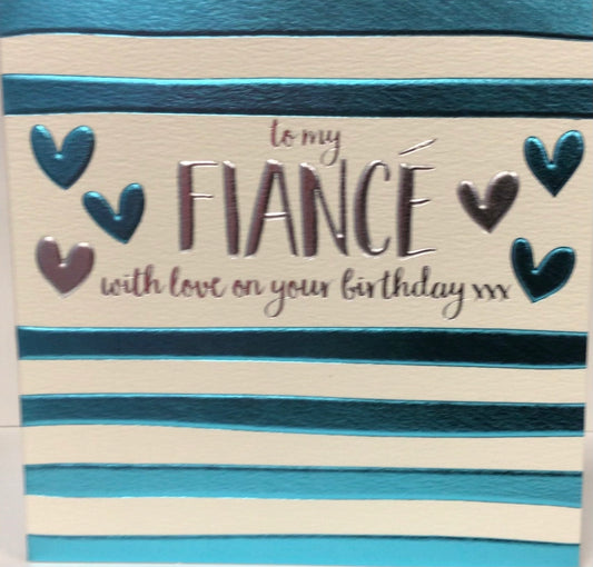 Fiancé birthday card - WJB