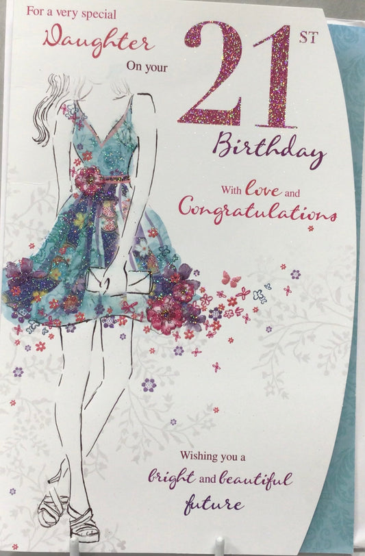 21st Daughter Birthday Card