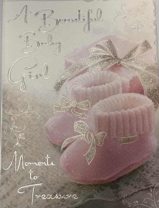 Baby girl card - JJ
