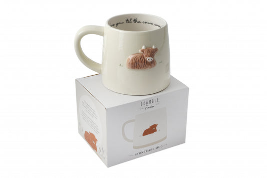 Highland Cow Stoneware Mug