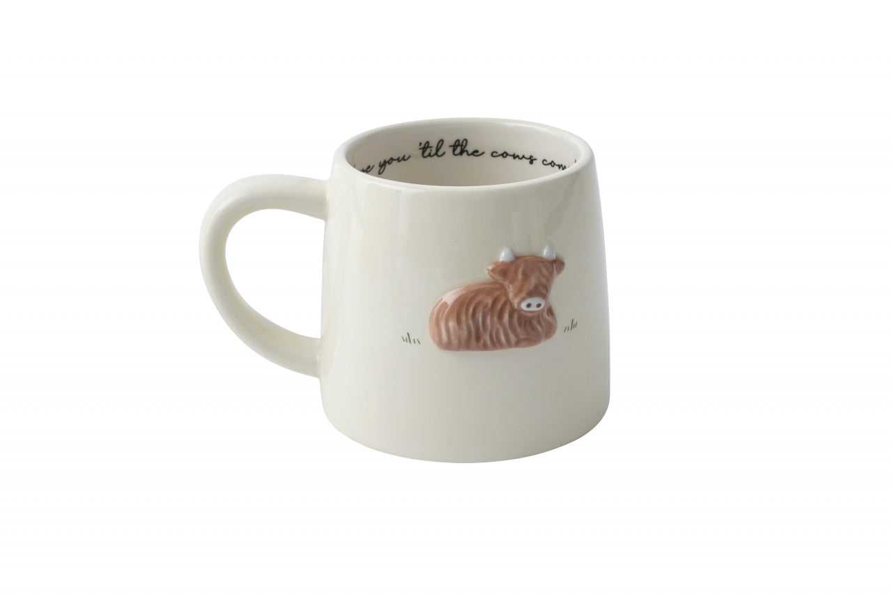 Highland Cow Stoneware Mug