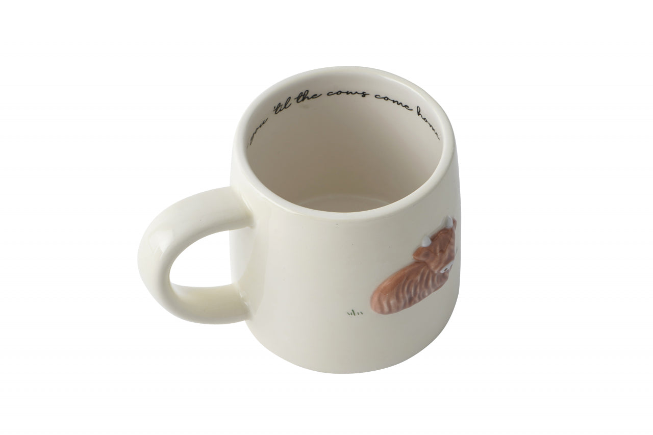 Highland Cow Stoneware Mug
