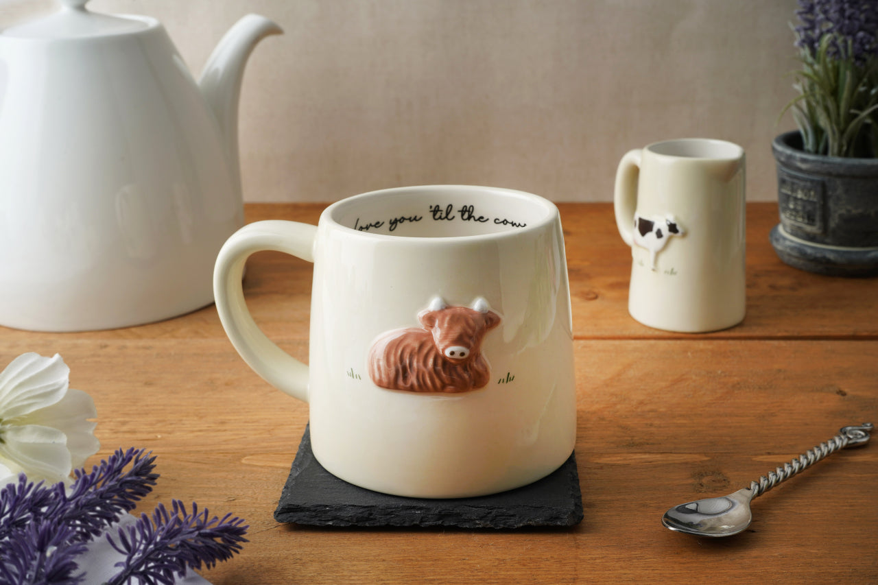 Highland Cow Stoneware Mug
