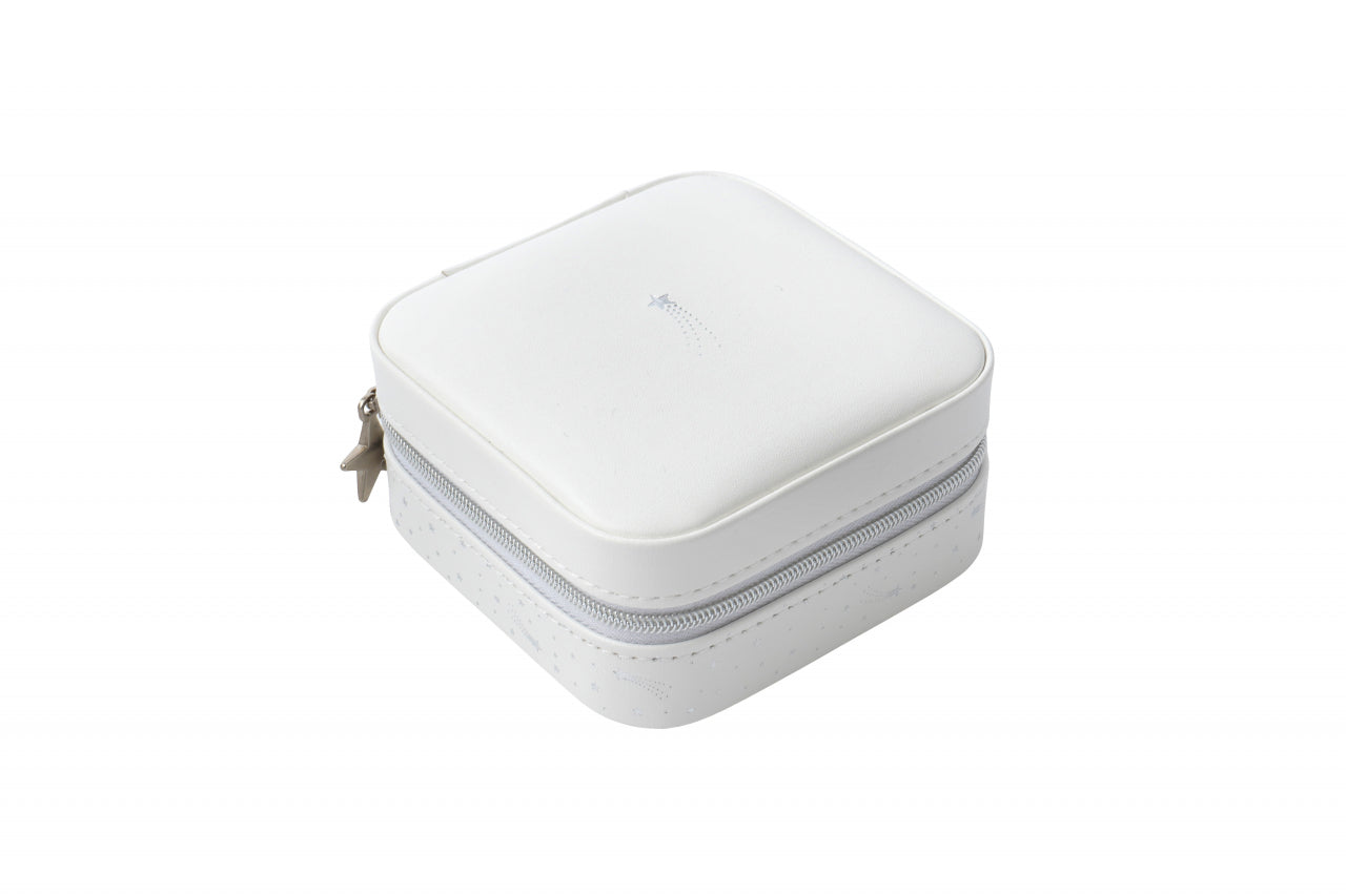 White Square Jewellery Box with Shooting Star Design