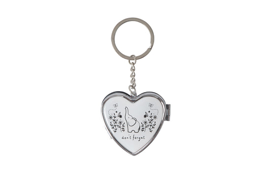 “Don’t Forget” Heart Pill Box Keyring