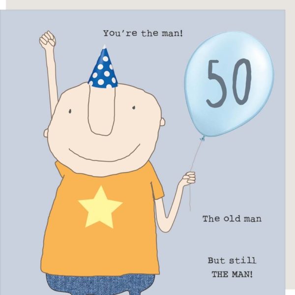 50th Birthday Card - Rosie Made A Thing
