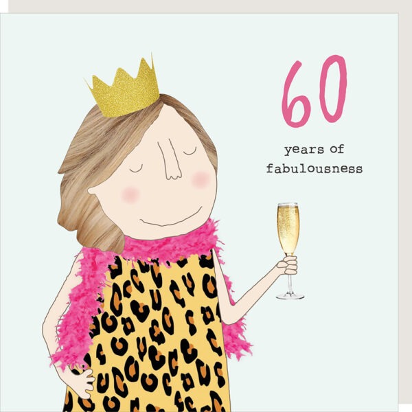 60th Birthday Card - Rosie Made A Thing