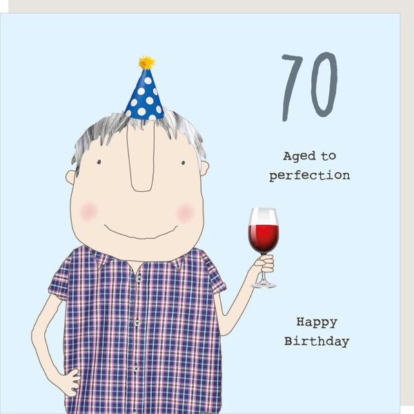 70th Birthday Card - Rosie Made A Thing
