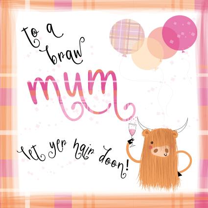 Mum Birthday Card - Pink Pig Cards