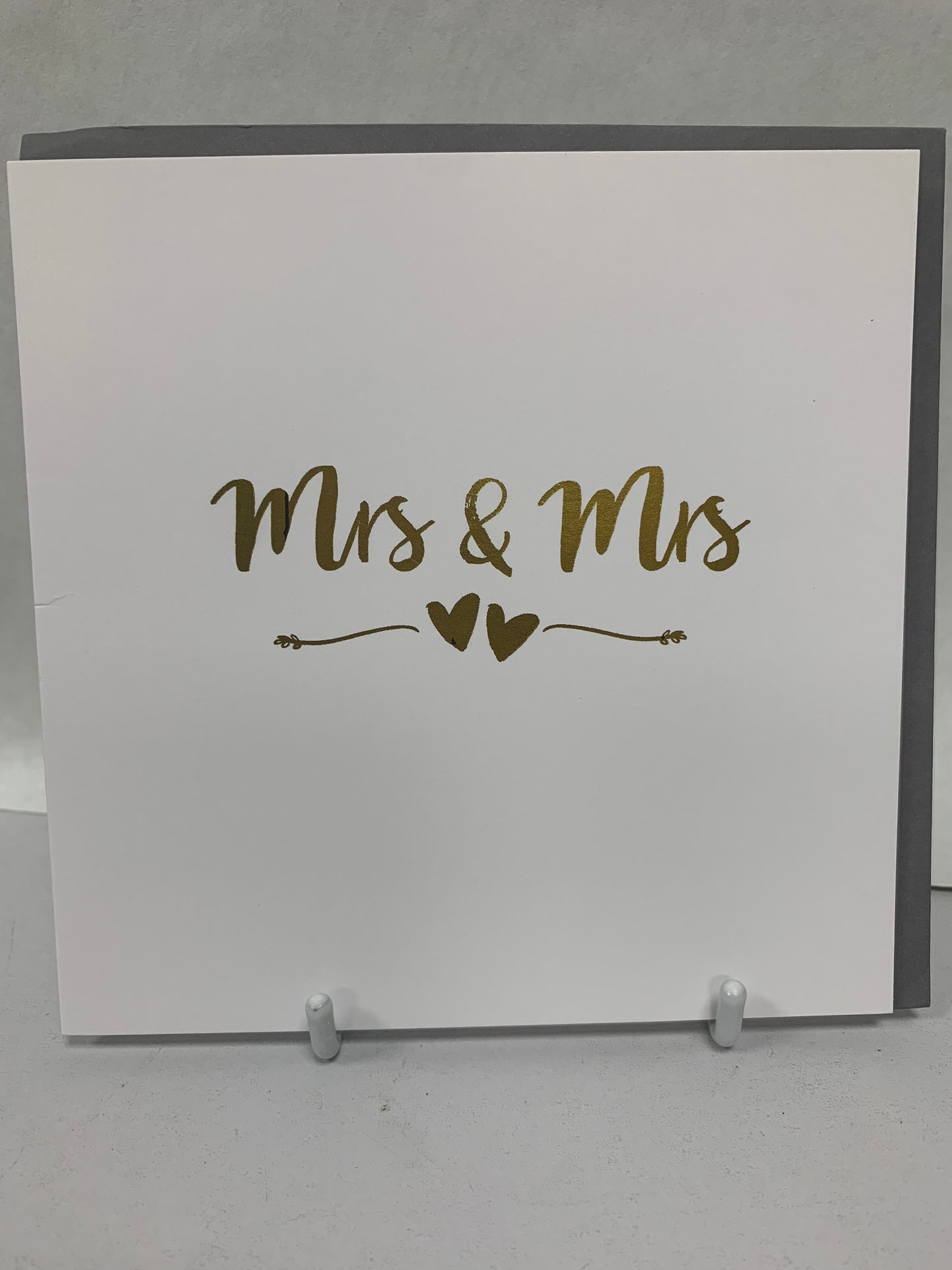 Mrs & Mrs Wedding Day Card - H&G