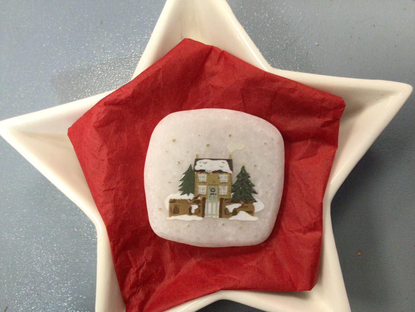 Winter Robin Christmas Pebbles