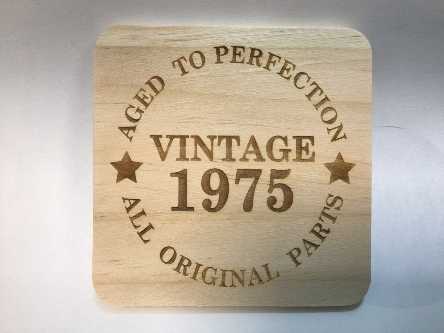 Vintage 1975 Wooden Coaster - Aged to Perfection, All Original Parts | 50th Birthday Gift