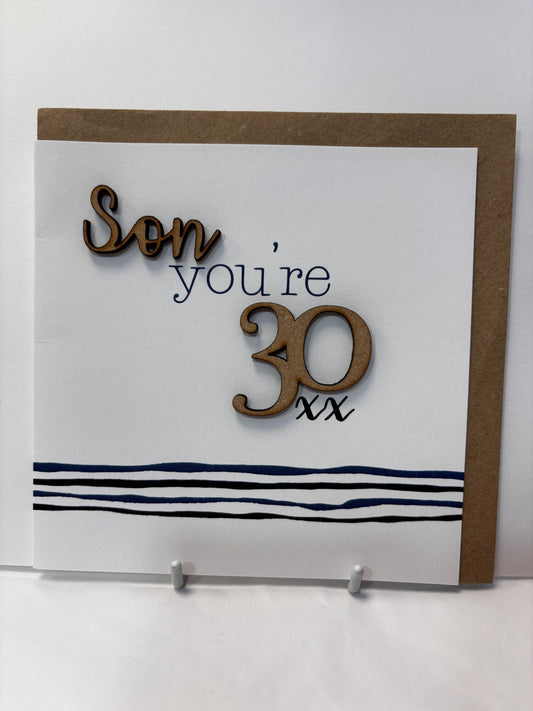 30th Son Birthday Card - TR