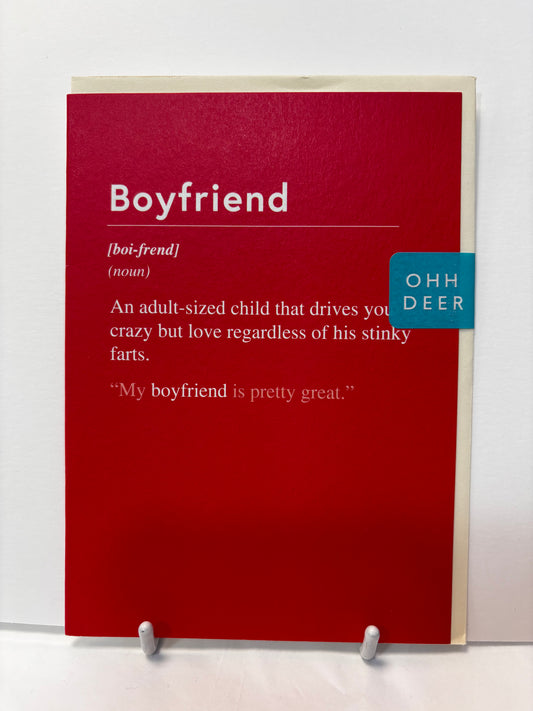 Boyfriend card OH DEER